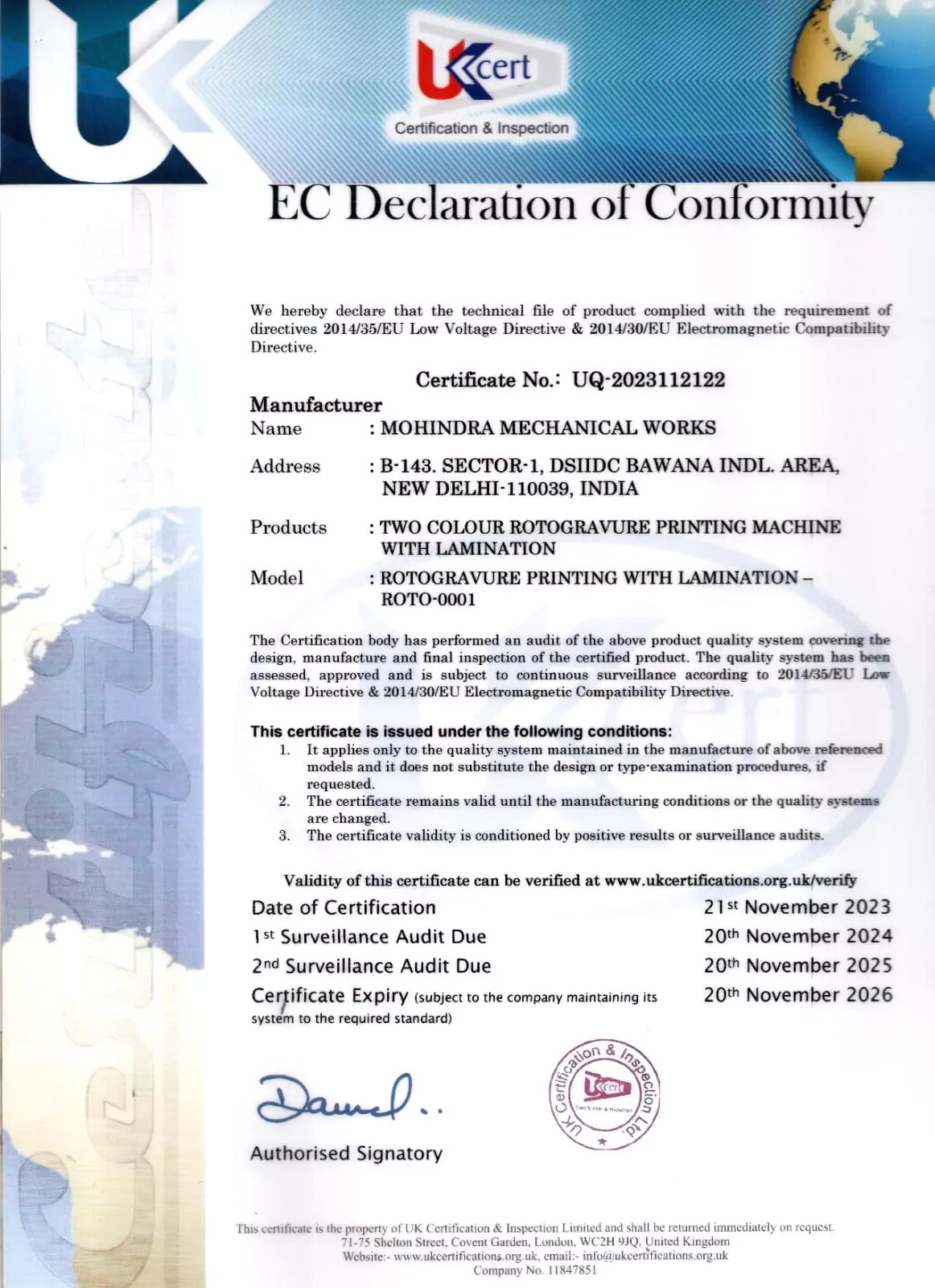 Certificate 2